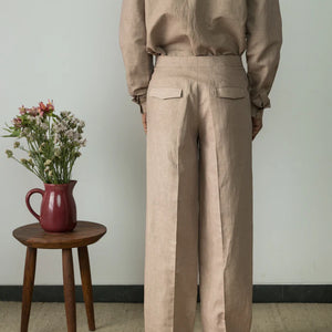 Vegan Products | STRAIGHT-LEG PANTS |  Anushe Pirani  | earthbased.in | 02