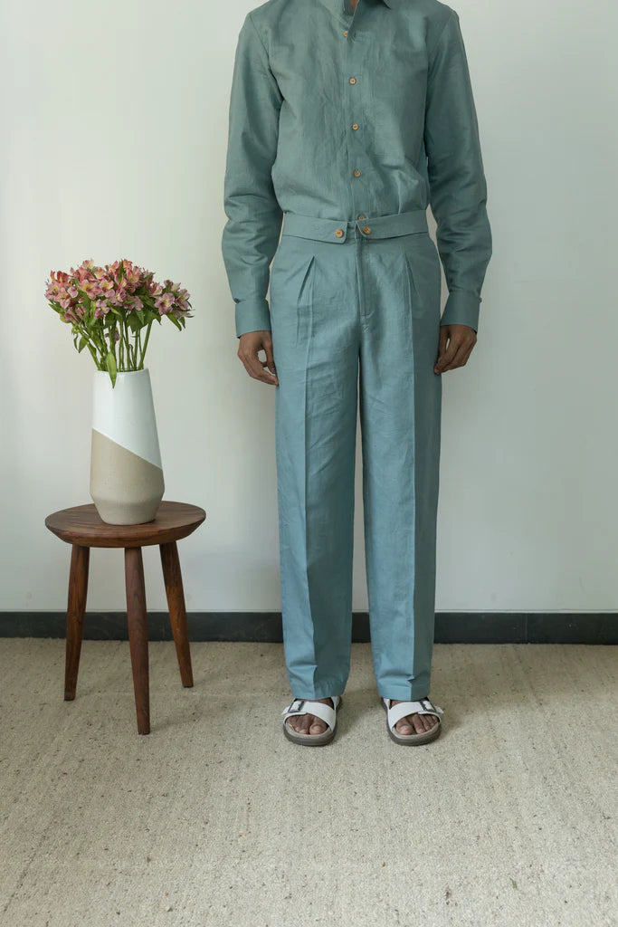 Vegan Products | STRAIGHT-LEG PANTS |  Anushe Pirani  | earthbased.in | 03