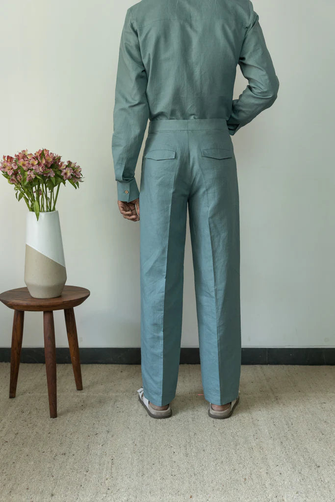 Vegan Products | STRAIGHT-LEG PANTS |  Anushe Pirani  | earthbased.in | 04