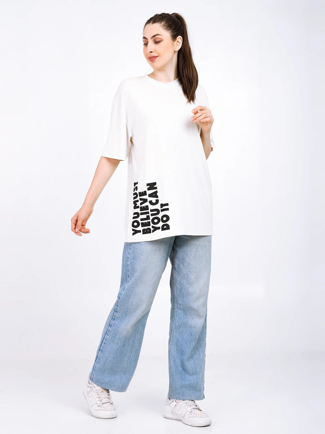 Women Oversized Bamboo T-Shirt – Soft, Breathable & Sustainable Fit