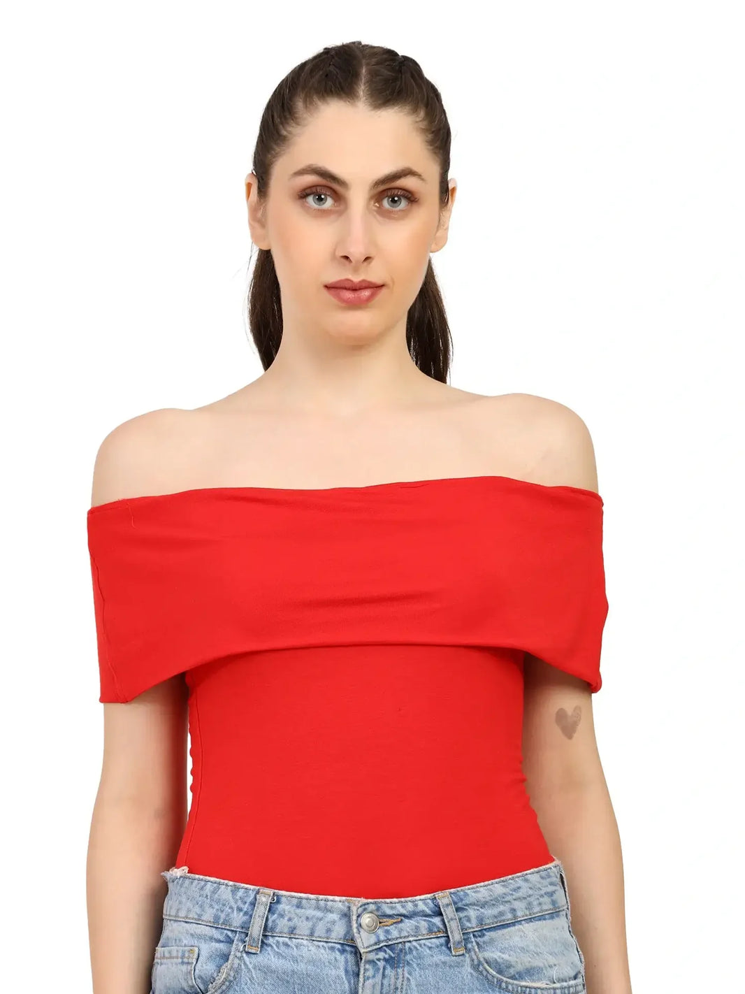 Women's Bamboo Drop Shoulder Top – Ultra Soft, Breathable & Sustainable | Red