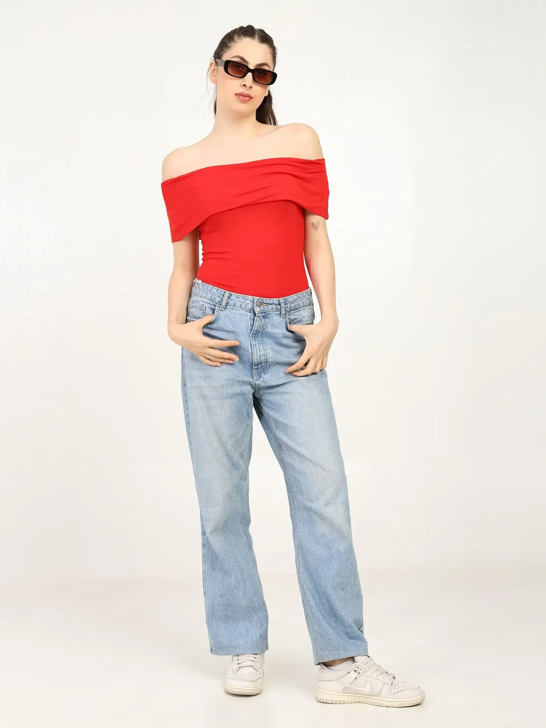 Women's Bamboo Drop Shoulder Top – Ultra Soft, Breathable & Sustainable | Red