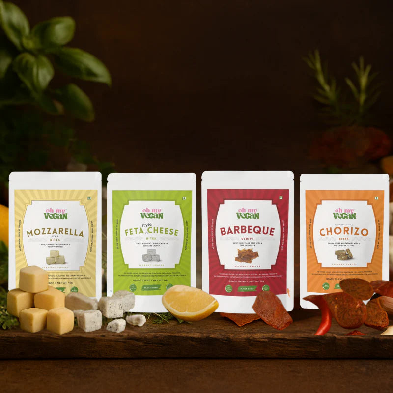 Oh My Vegan | Savoury Snack Combo – All 4 Flavours