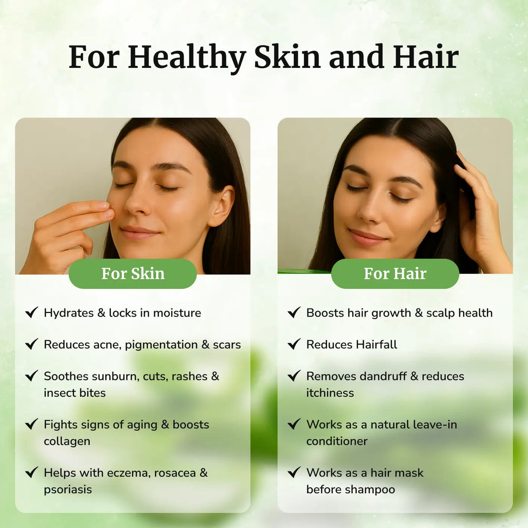 Daivik Moringa Aloe Moringa Gel | 100% Natural | Anti Aging, Anti Acne, Hair Growth, Moisturizer | 300 g