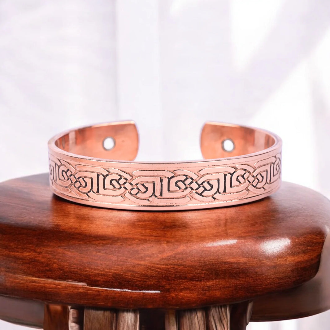 Pure Copper Magnetic Therapy Band - kada for Arthritis Relief with Powerful Magnets